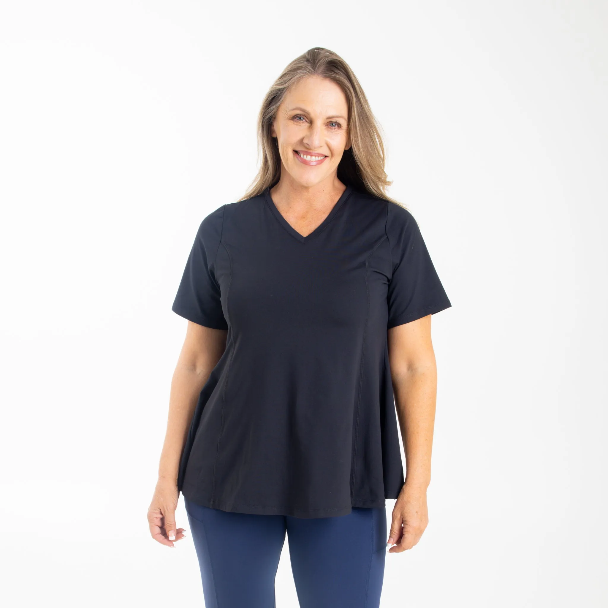 Anti-Muffin-Top Flowy Tee