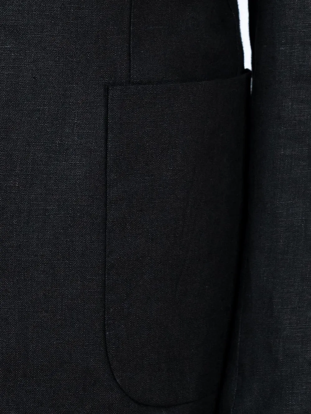 Black Pure Linen Men Summer Suit
