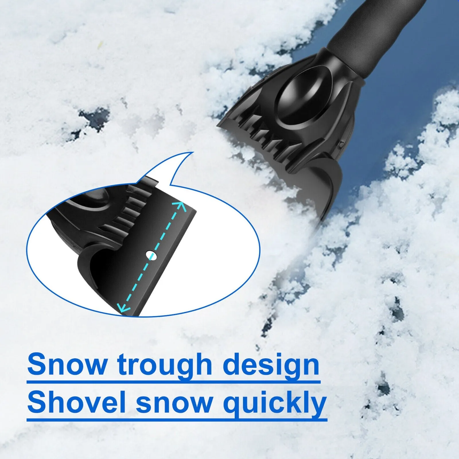 Car Ice Scraper Snow Frost Removal Shovel Defrost Winter Snow