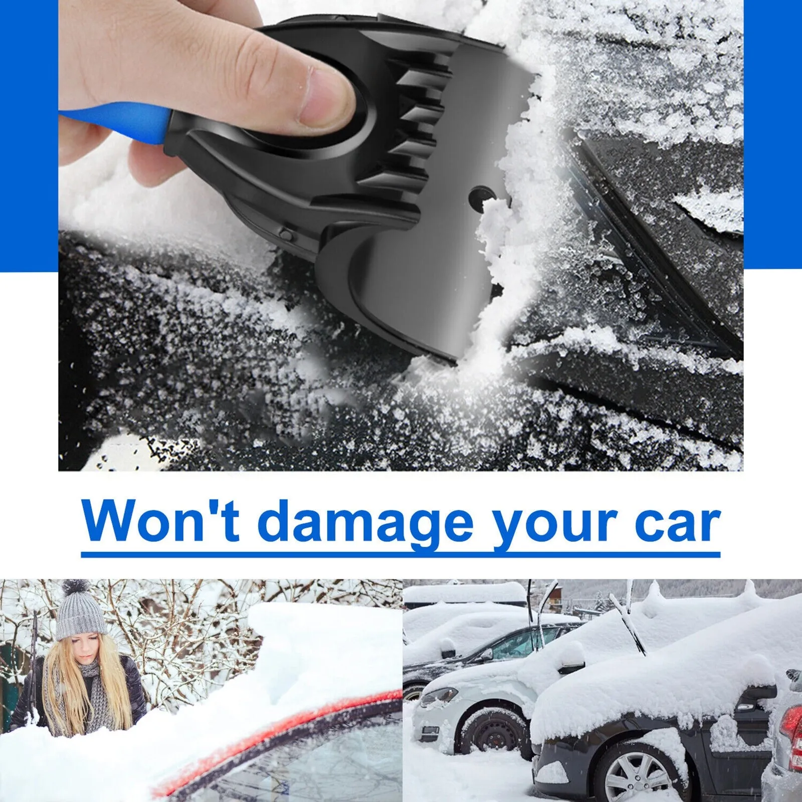 Car Ice Scraper Snow Frost Removal Shovel Defrost Winter Snow