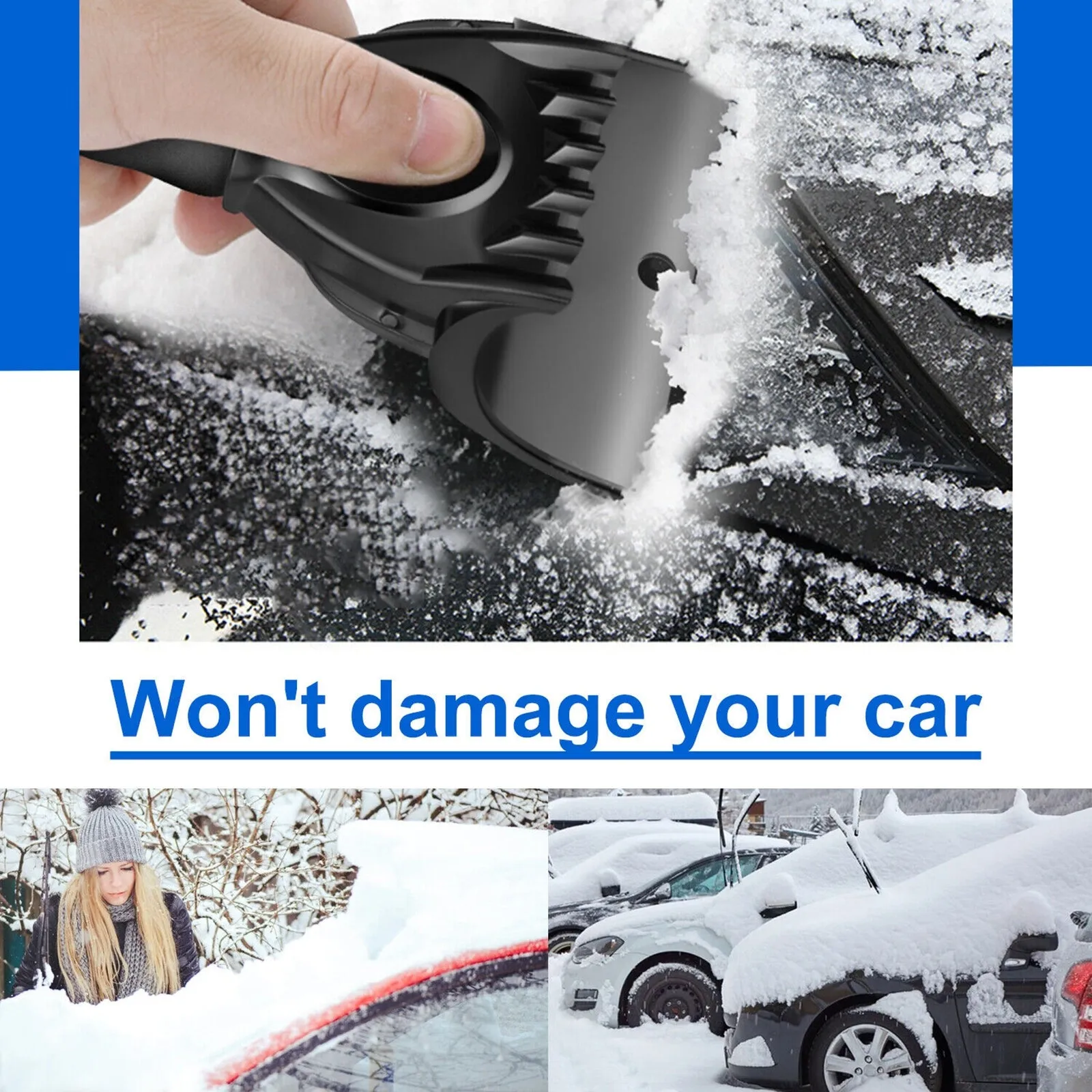 Car Ice Scraper Snow Frost Removal Shovel Defrost Winter Snow