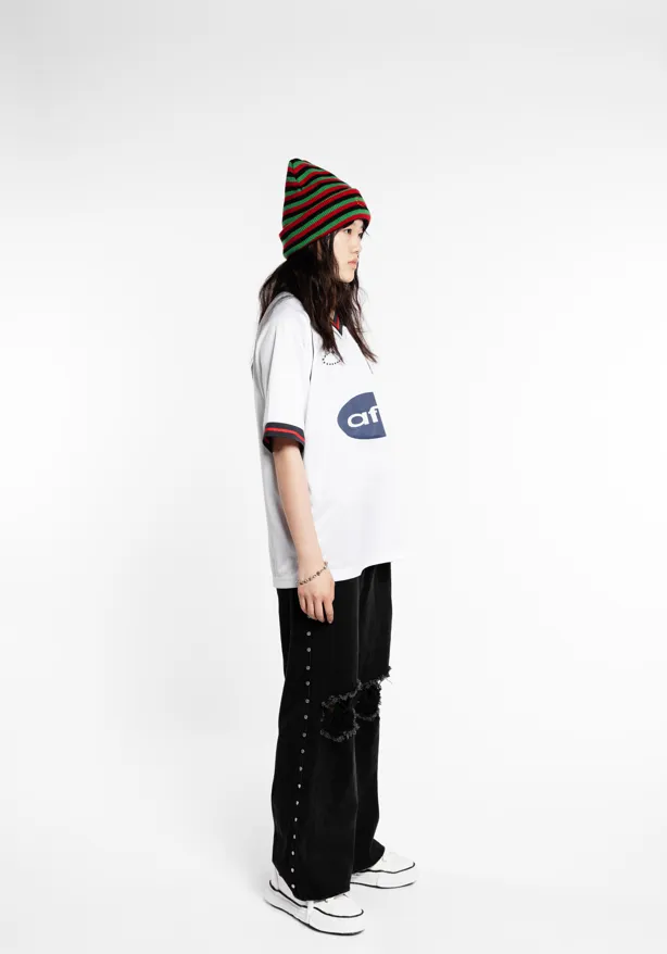 Distressed Stud Denim (Black)