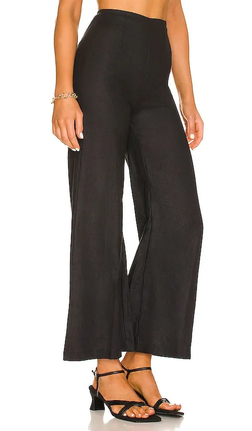 FAITHFULL THE BRAND Ottavio Pants in Black