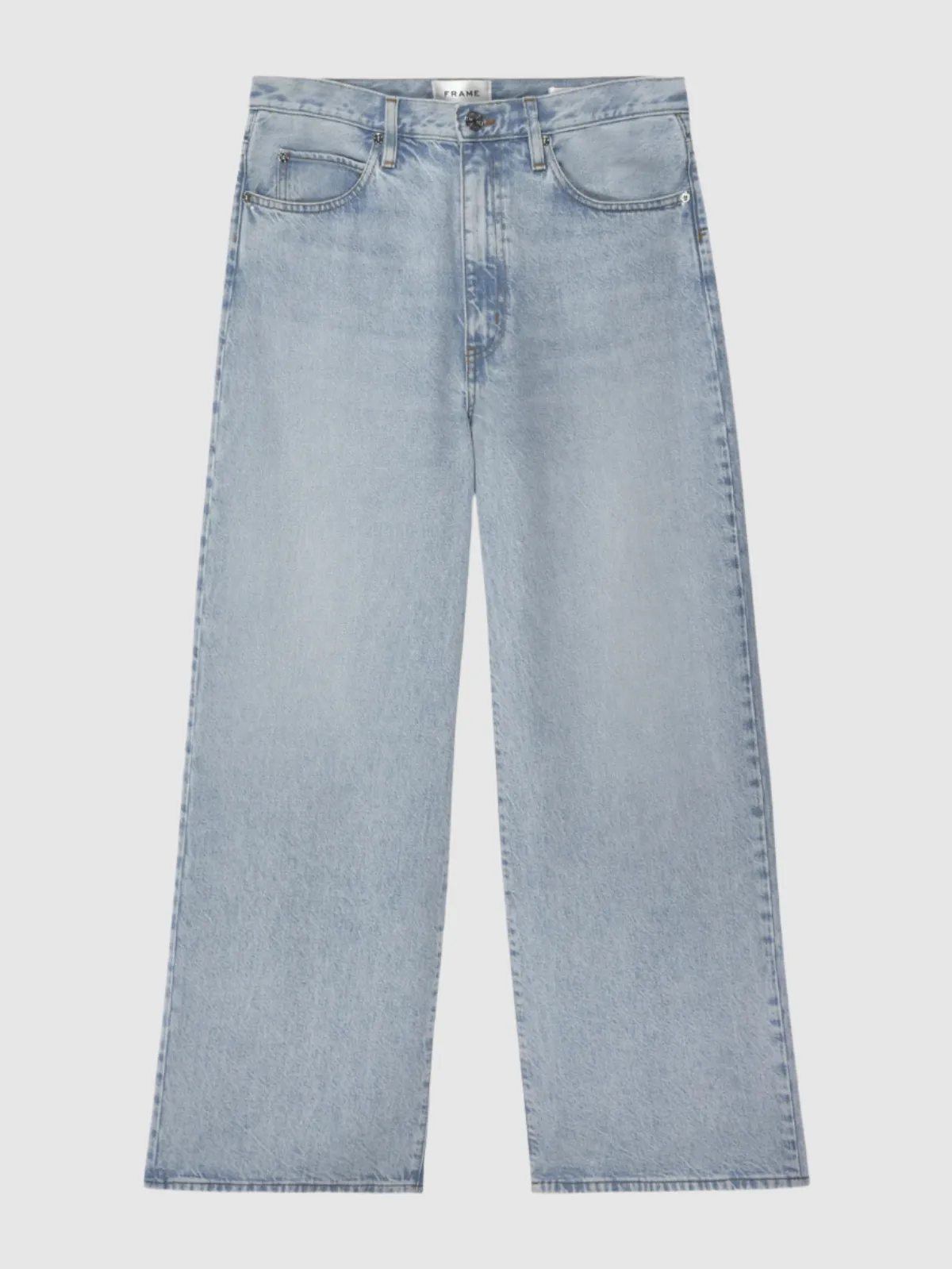 Frame Le Low Baggy Wide Leg in Ettie Grind