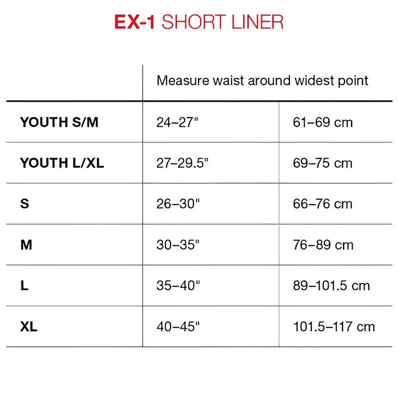 G-FORM EX-1 Youth Short Liner Black-Yellow/Black