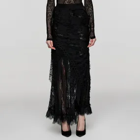 Goth long skirt WQ-673BQF
