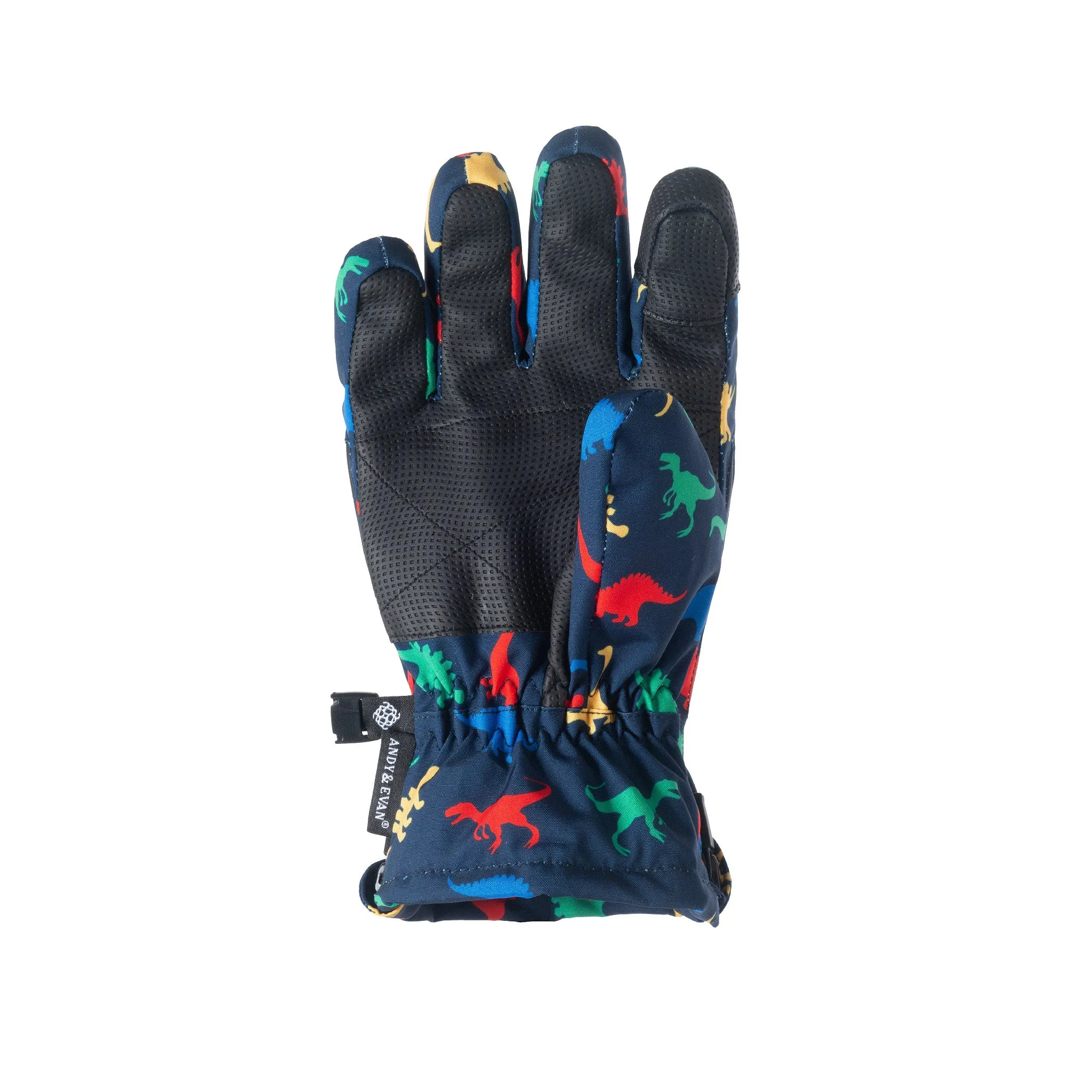 Kids (2-8) Winter & Ski Glove powered by ZIPGLOVE™ TECHNOLOGY | Navy Dino