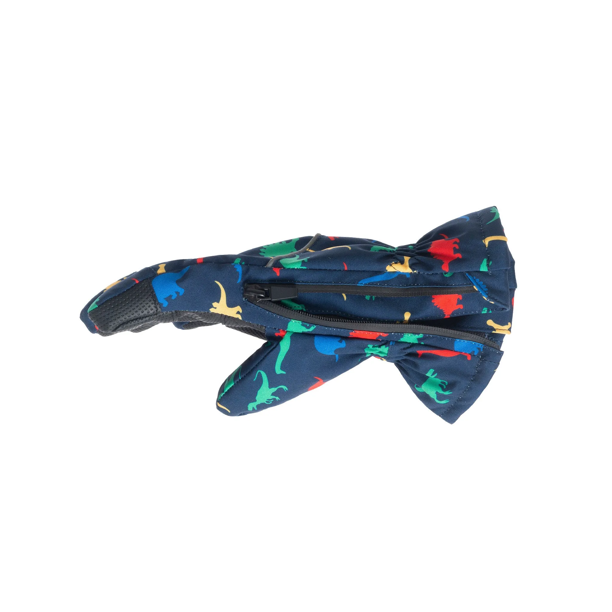 Kids (2-8) Winter & Ski Glove powered by ZIPGLOVE™ TECHNOLOGY | Navy Dino
