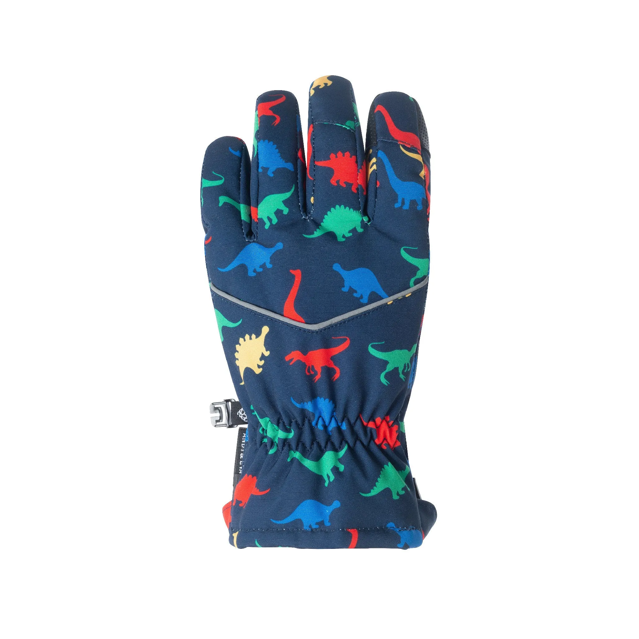 Kids (2-8) Winter & Ski Glove powered by ZIPGLOVE™ TECHNOLOGY | Navy Dino