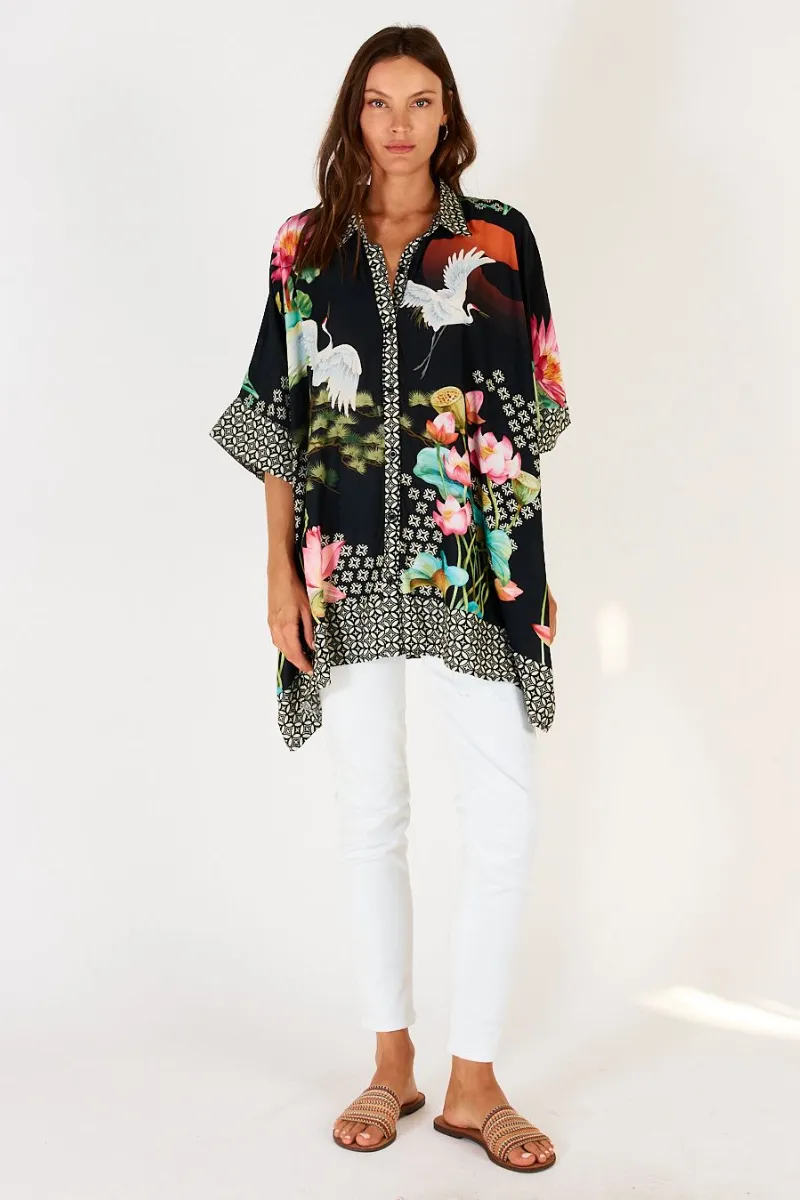 Lula Soul Yoshiko Kaftan Shirt Long Sleeve
