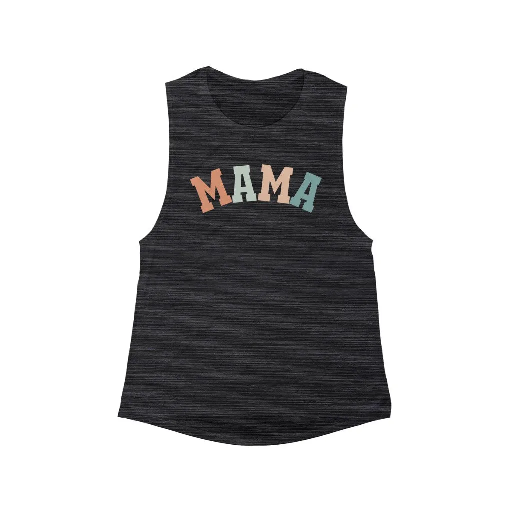 Mama  Flowy Scoop Muscle Tank