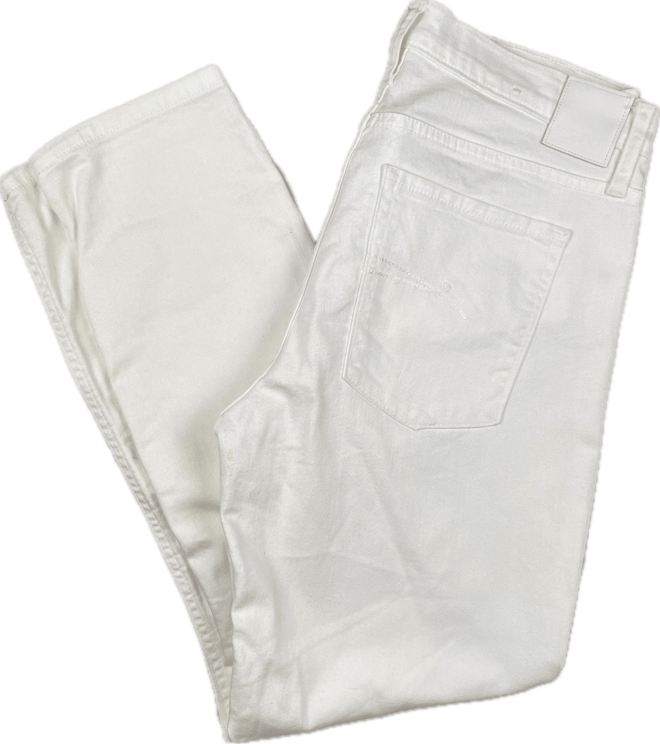 NOBODY 'Midi 7/8' White Relaxed Skinny Jeans- Size 30