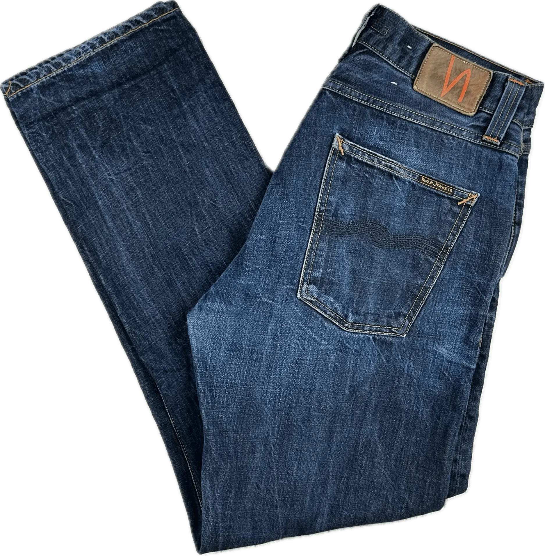 Nudie Jeans Co. 'Big Bengt' Dark Crinkle Jeans - Size 32/32