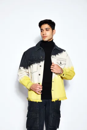 Ombre Denim Jacket -Yellow