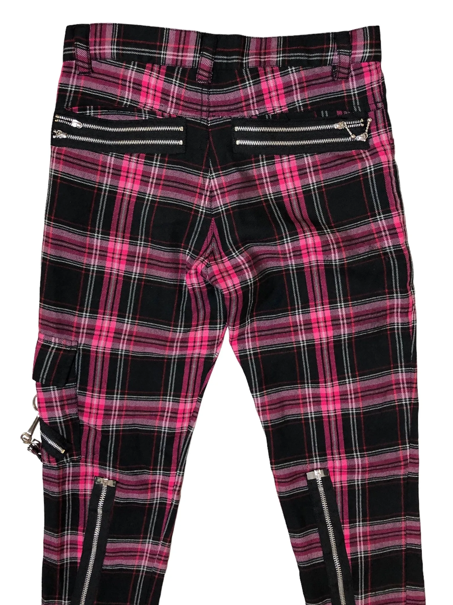 Pink/Black Punk Style Pant from Japan
