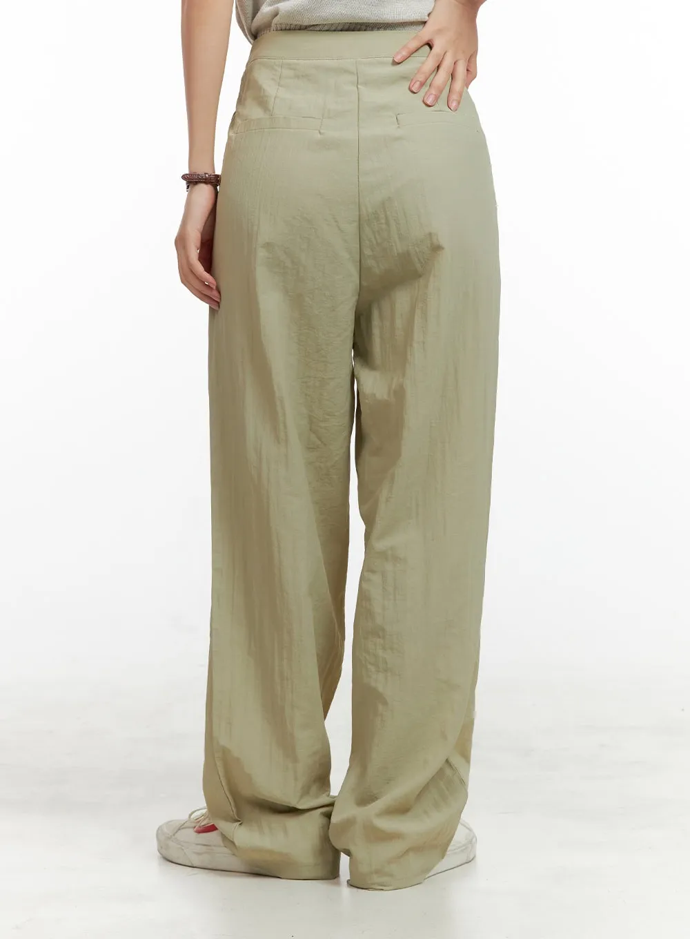 Pintuck Baggy Pants OU407