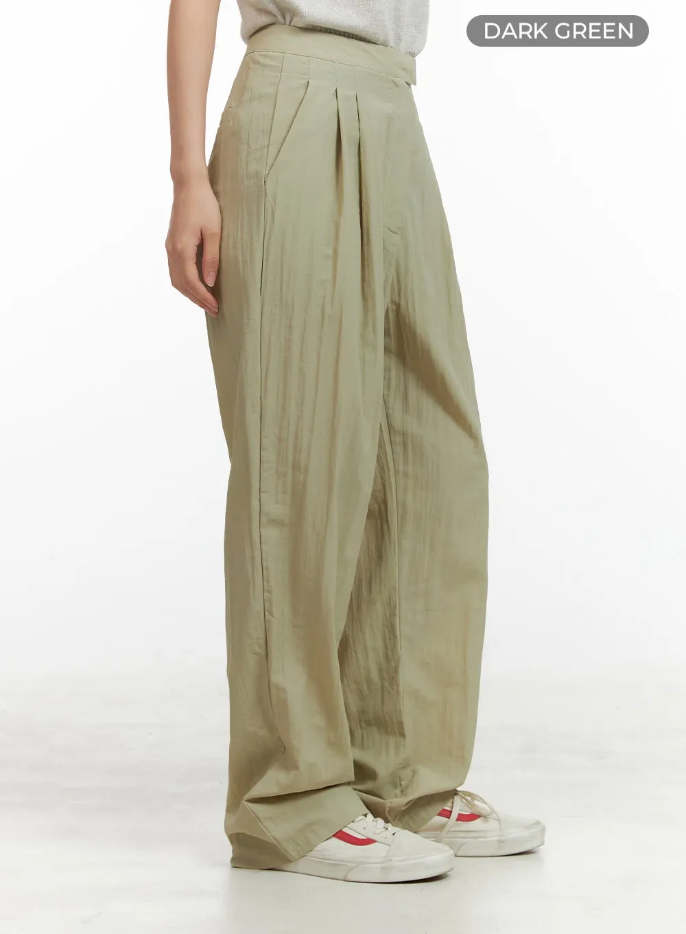 Pintuck Baggy Pants OU407