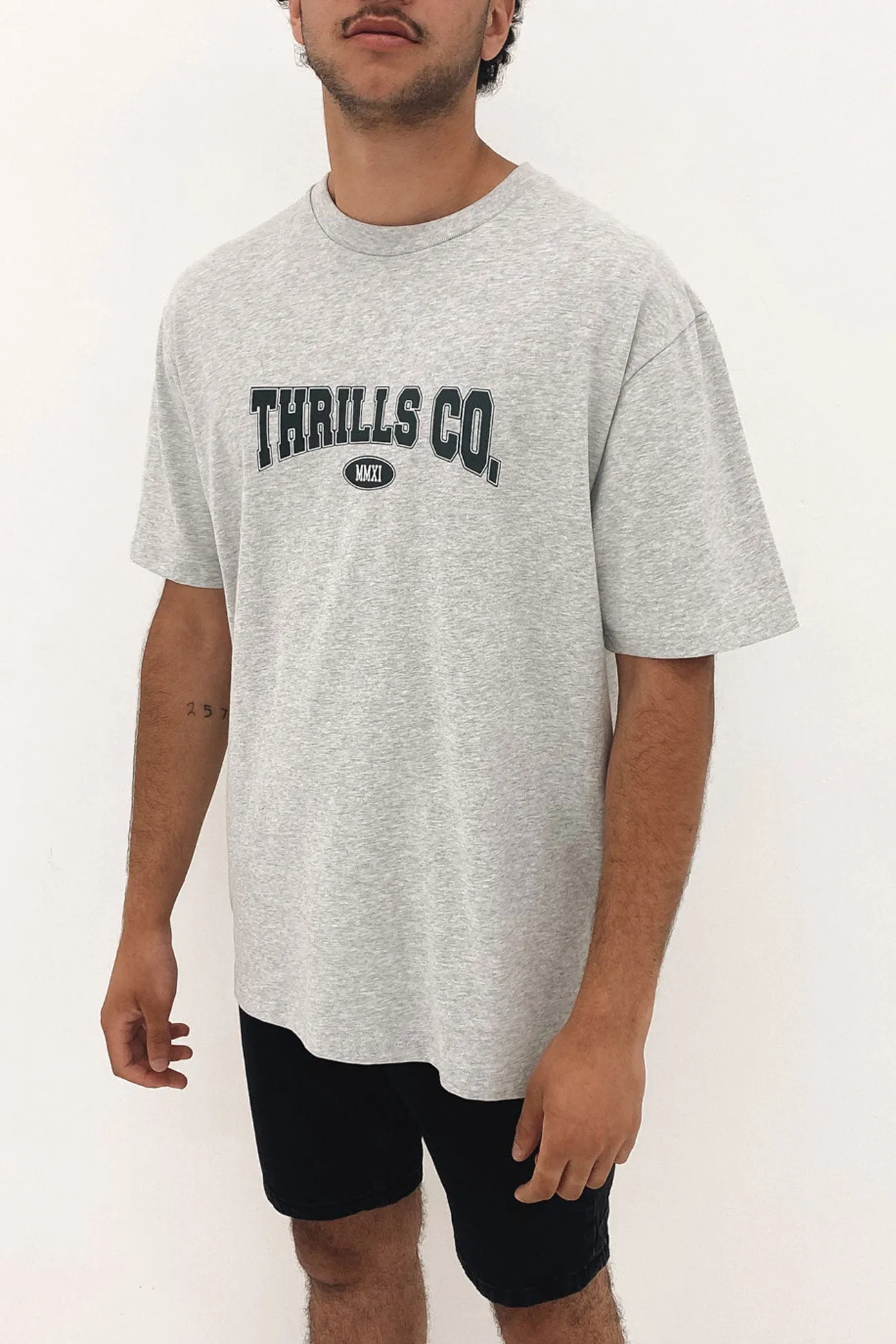 Recruit Oversize Fit Tee Snow Marle