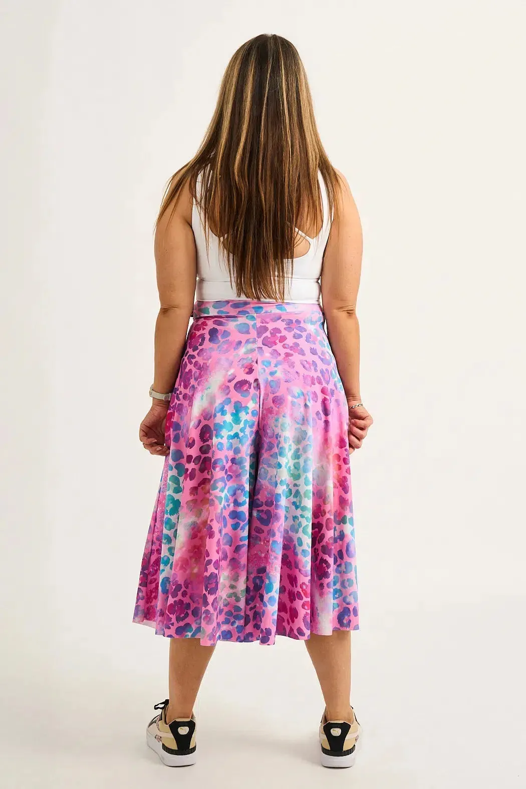 Silky Palazzo Culotte - Rainbow Jag