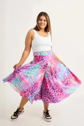 Silky Palazzo Culotte - Rainbow Jag