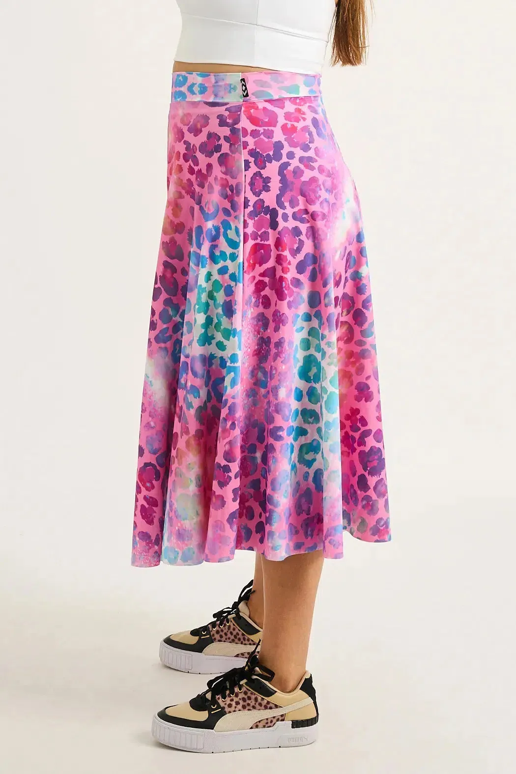 Silky Palazzo Culotte - Rainbow Jag