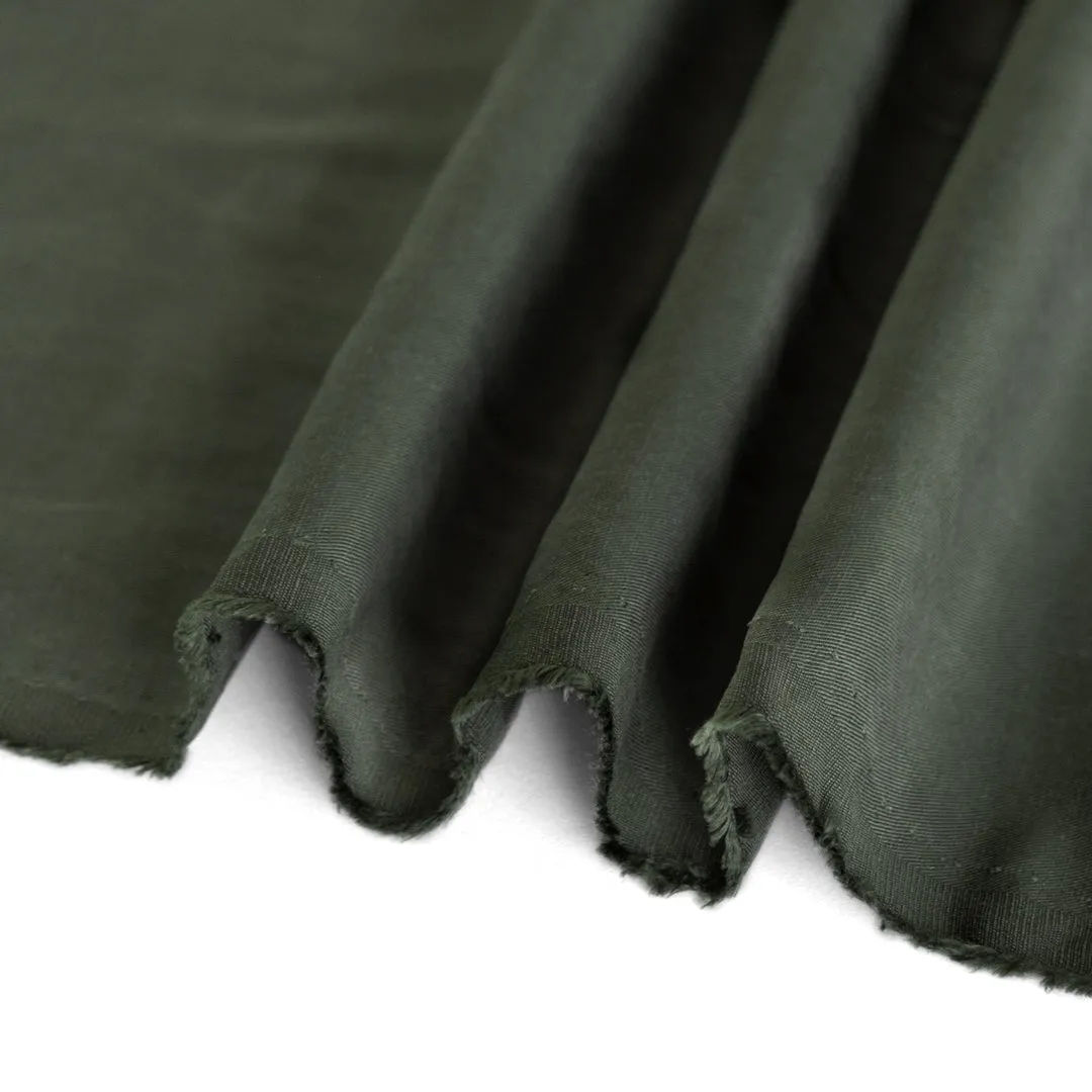 Slubby Lyocell Linen Twill - Jasper