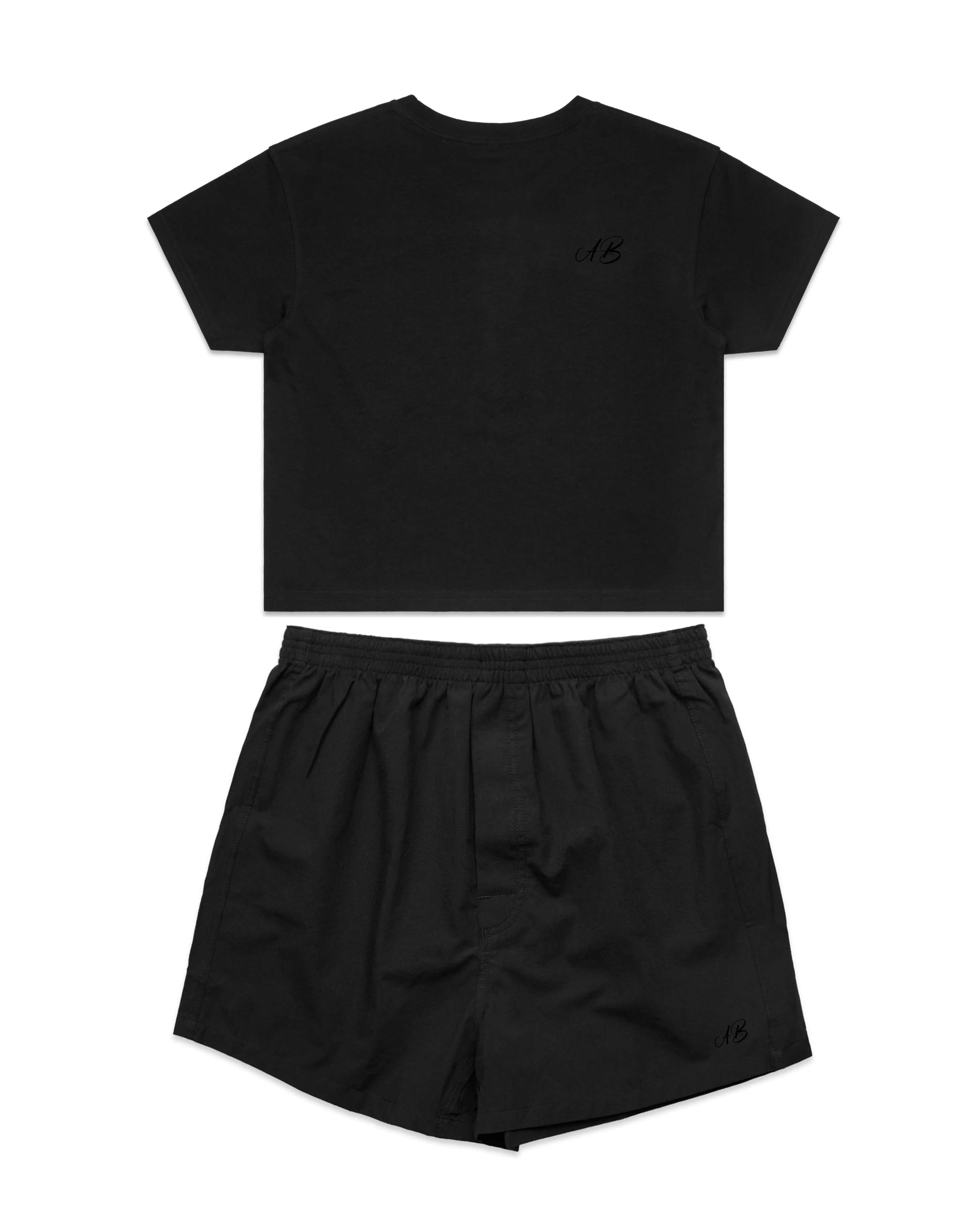 Snow White Crop Top Pyjama Set