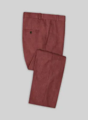 Solbiati Pericle Rust Linen Pants