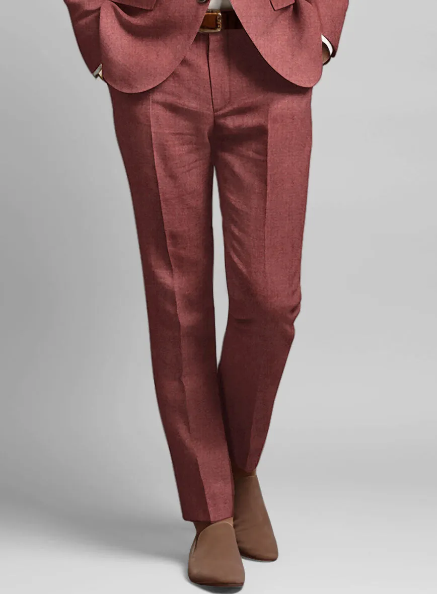 Solbiati Pericle Rust Linen Pants