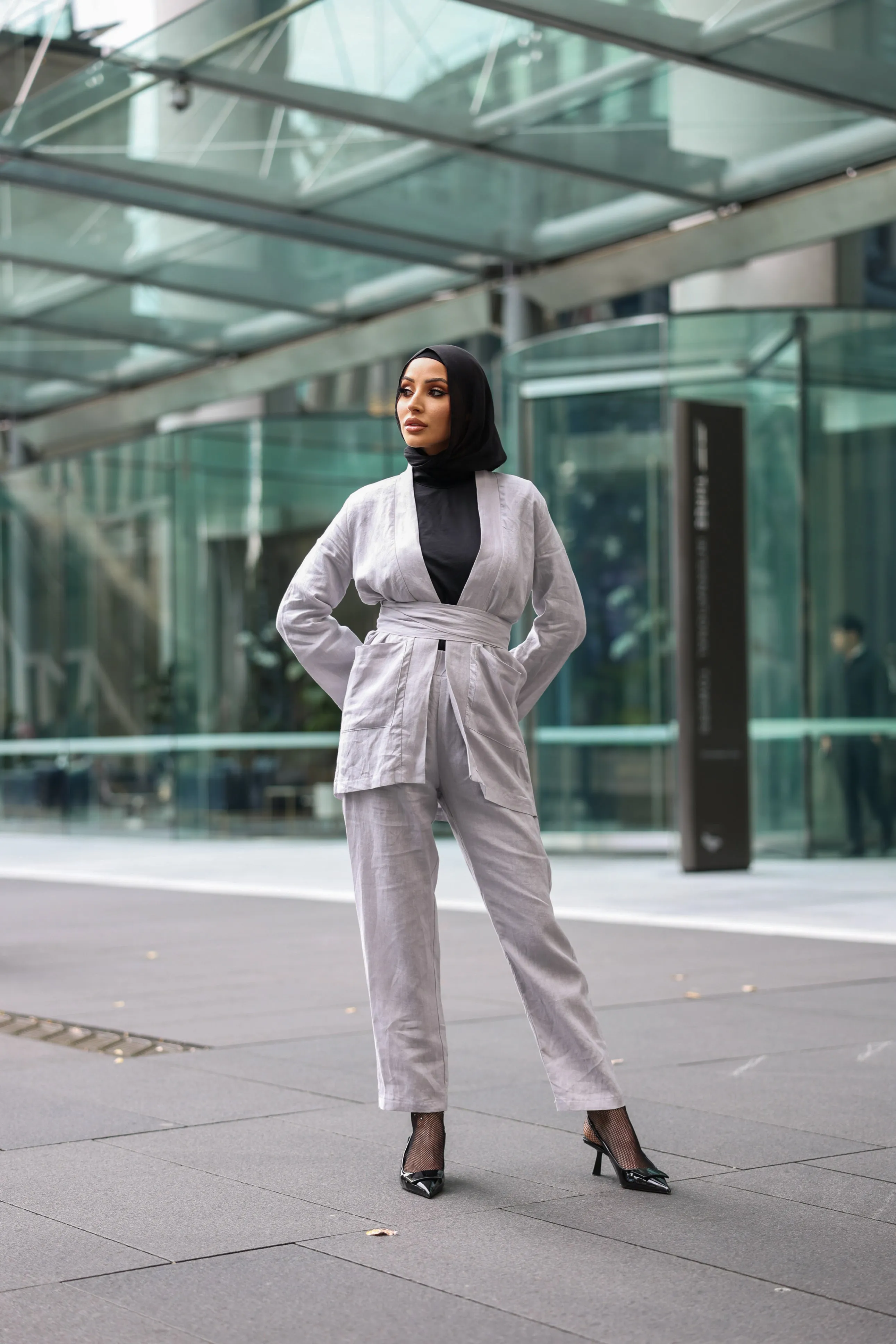 The Lael Linen Pant Cloud